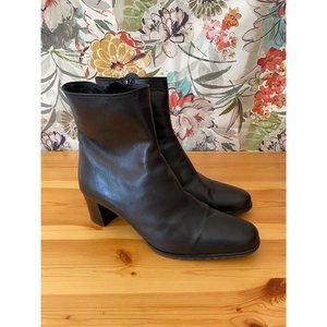 MODA DI FAUSTO  LEATHER ANKLE BOOTS SIZE 41/US 11